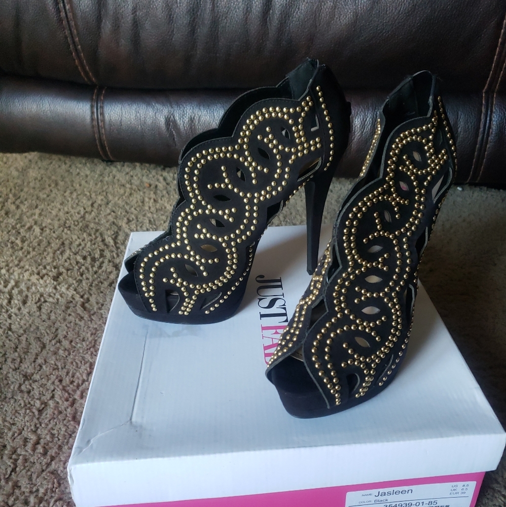 Platform Black Heels